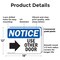 Signmission Use Other Door (Right Arrow), 18 in W x Rectangle, Plastic OS-2PACK-NS-P-1218-L-18804 - alternate 8